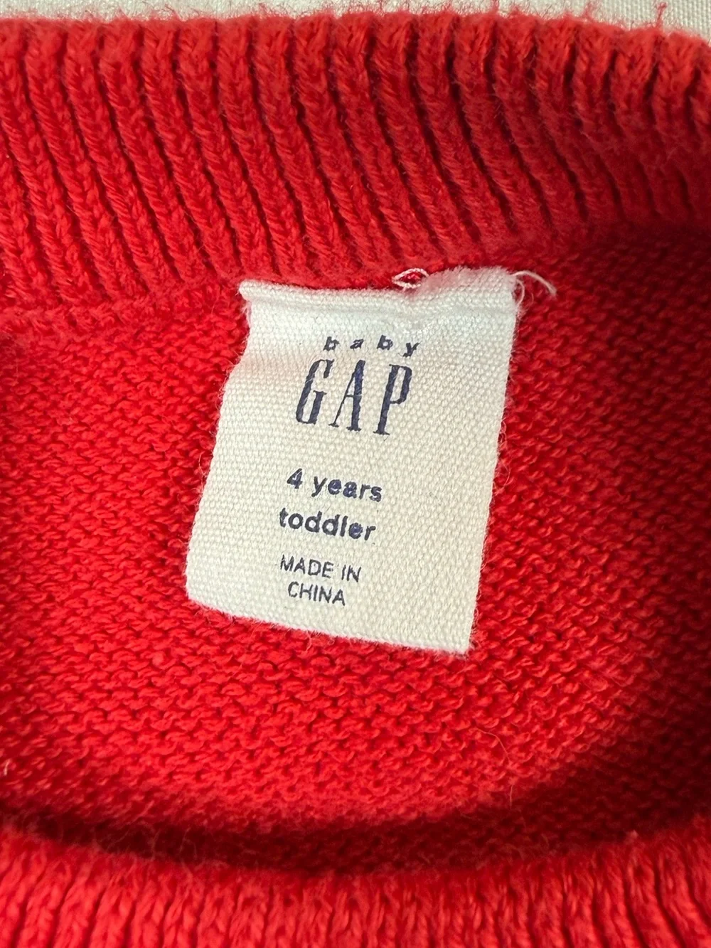 GAP Toddler Dachshund Christmas Sweater 4 Holiday Fair Isle Dog Cottagecore Cute